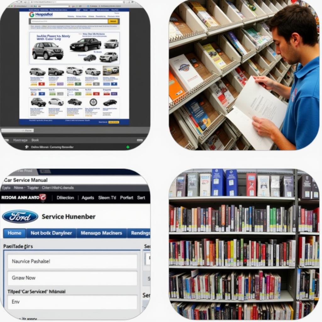 Different Sources for Car Service Manuals