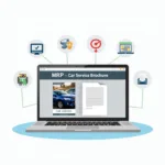 Digital Distribution of a Car Service Brochure PDF