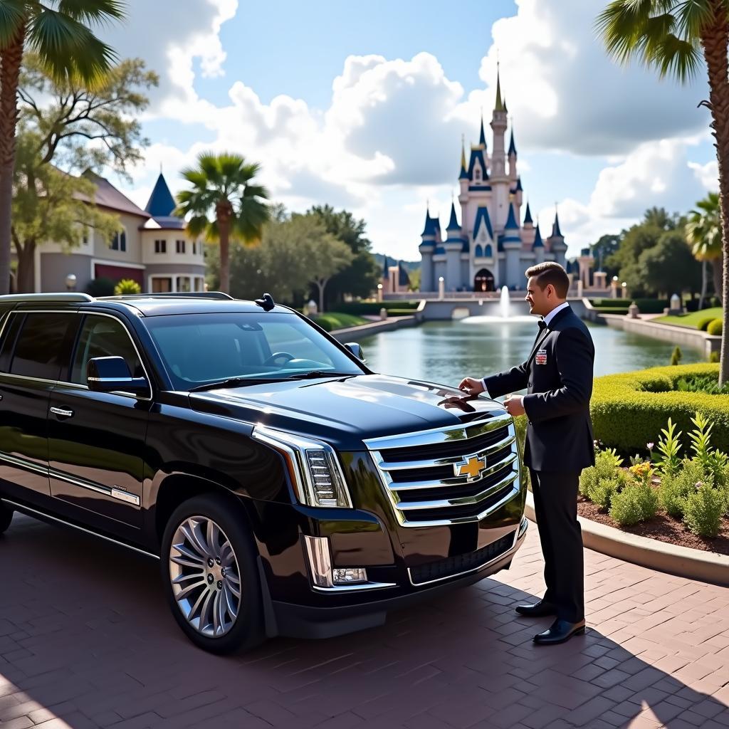 Luxury Car Service Arrival at Disney World