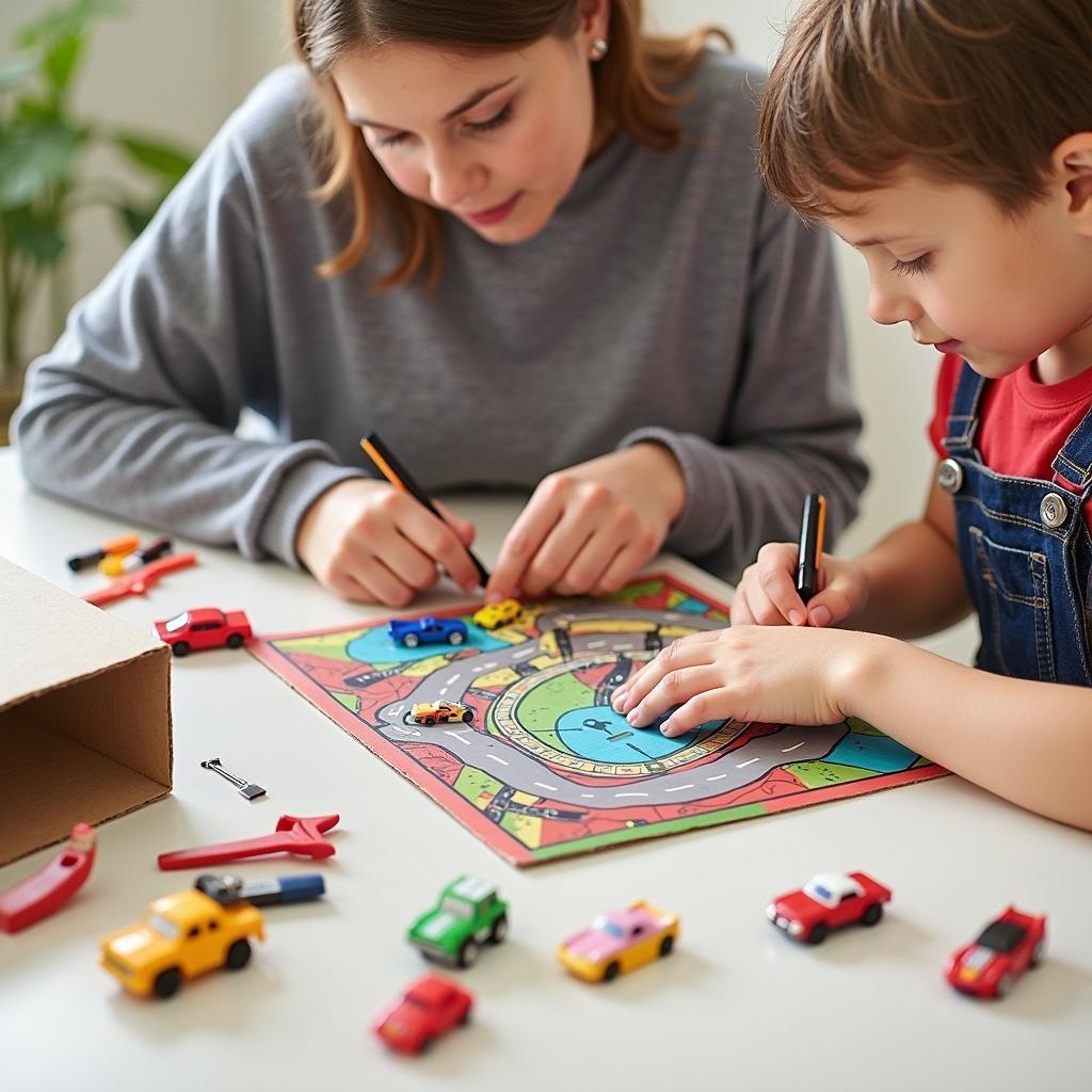 Creating a DIY Toy Car Service Station Board Game