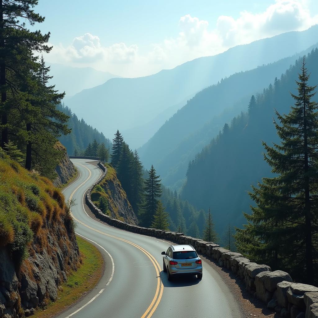 Navigating the Hilly Roads of Shimla in a Rental Car