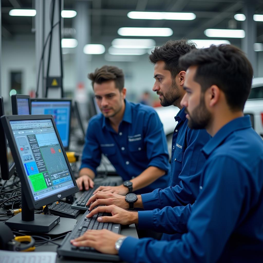 Modern Diagnostic Equipment at Dwarka Car Service Center