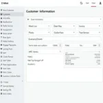 User-friendly interface of easy billing software for a car service center