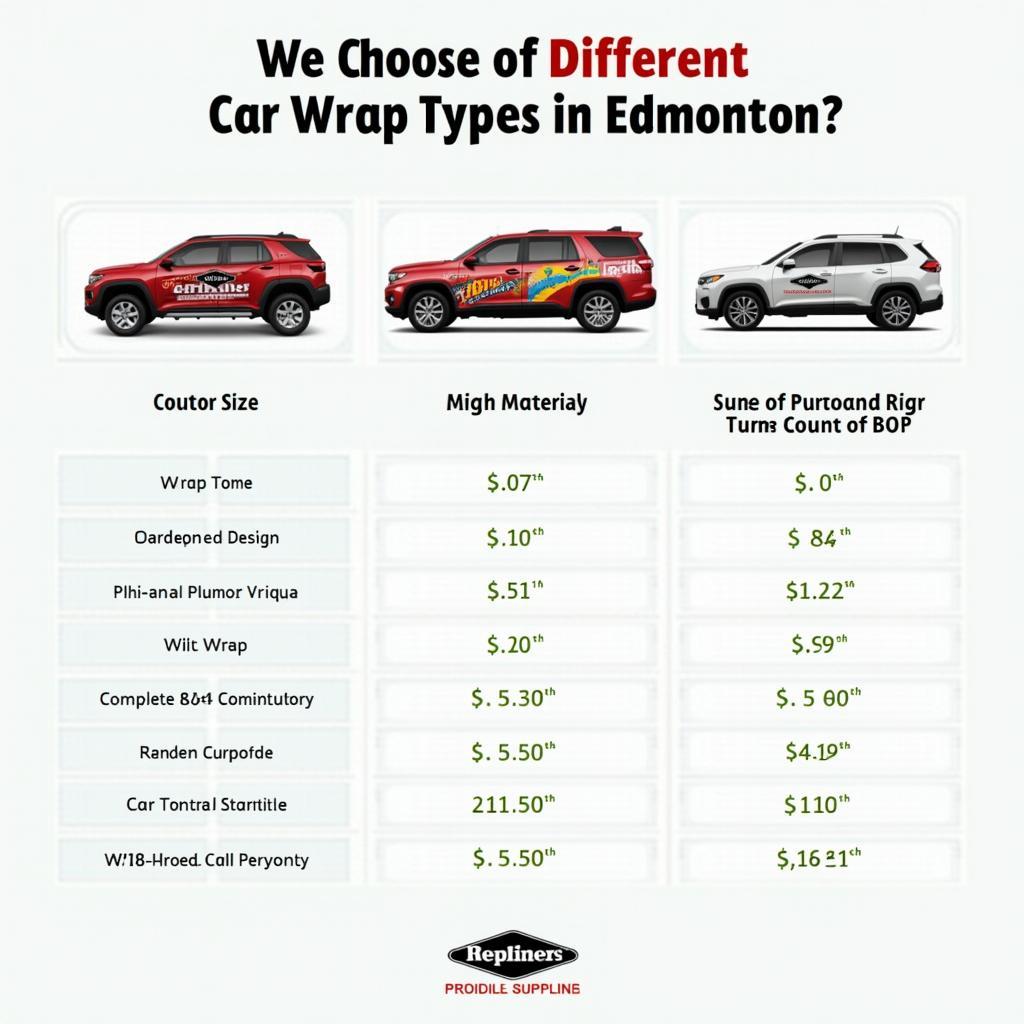 Edmonton car wrap cost comparison: factors affecting pricing