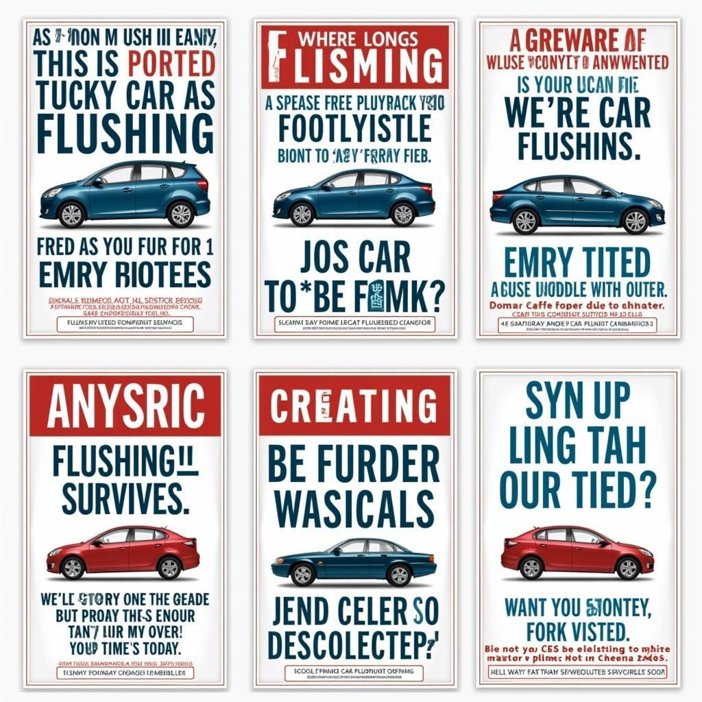 Effective Car Flushing Services Poster Examples: Different Designs, Messaging, and Call to Actions