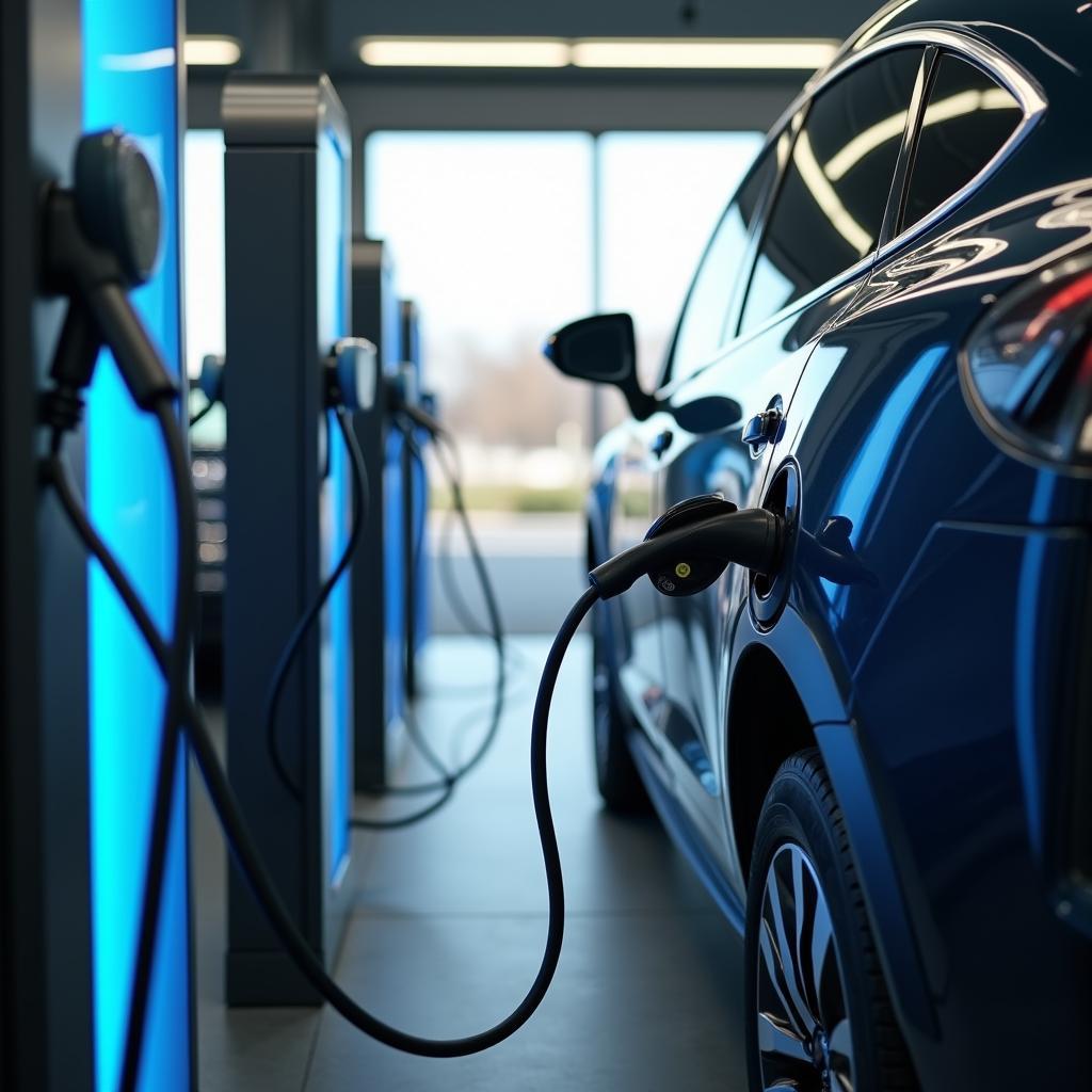 Electric Vehicle Charging at a Service Station