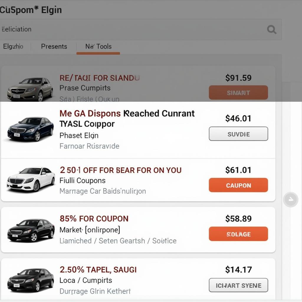 Finding Elgin Car Service Coupons Online