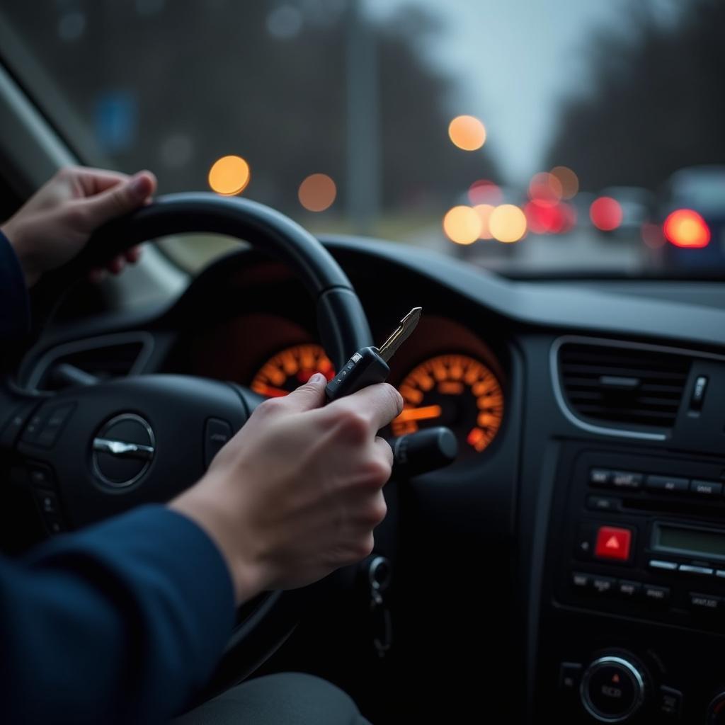 Emergency Car Lockout Scenario: Broken Key in Ignition