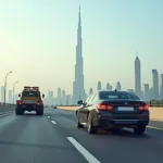 Dubai Roadside Assistance Scene