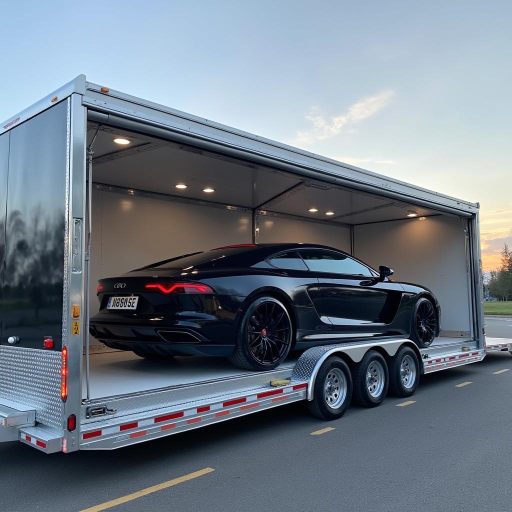 Enclosed Car Transport for a Luxury Vehicle