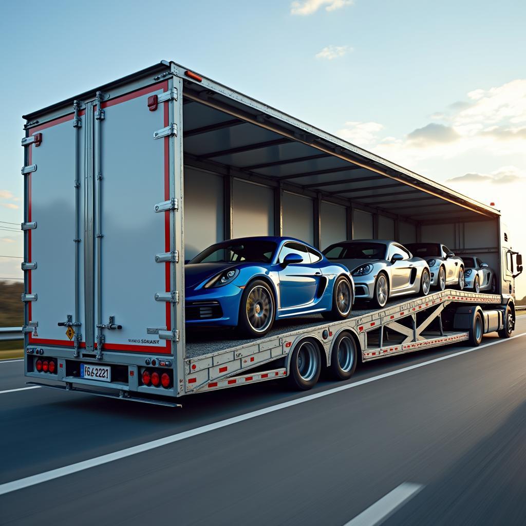 Enclosed Car Transport Truck Securely Moving Vehicles