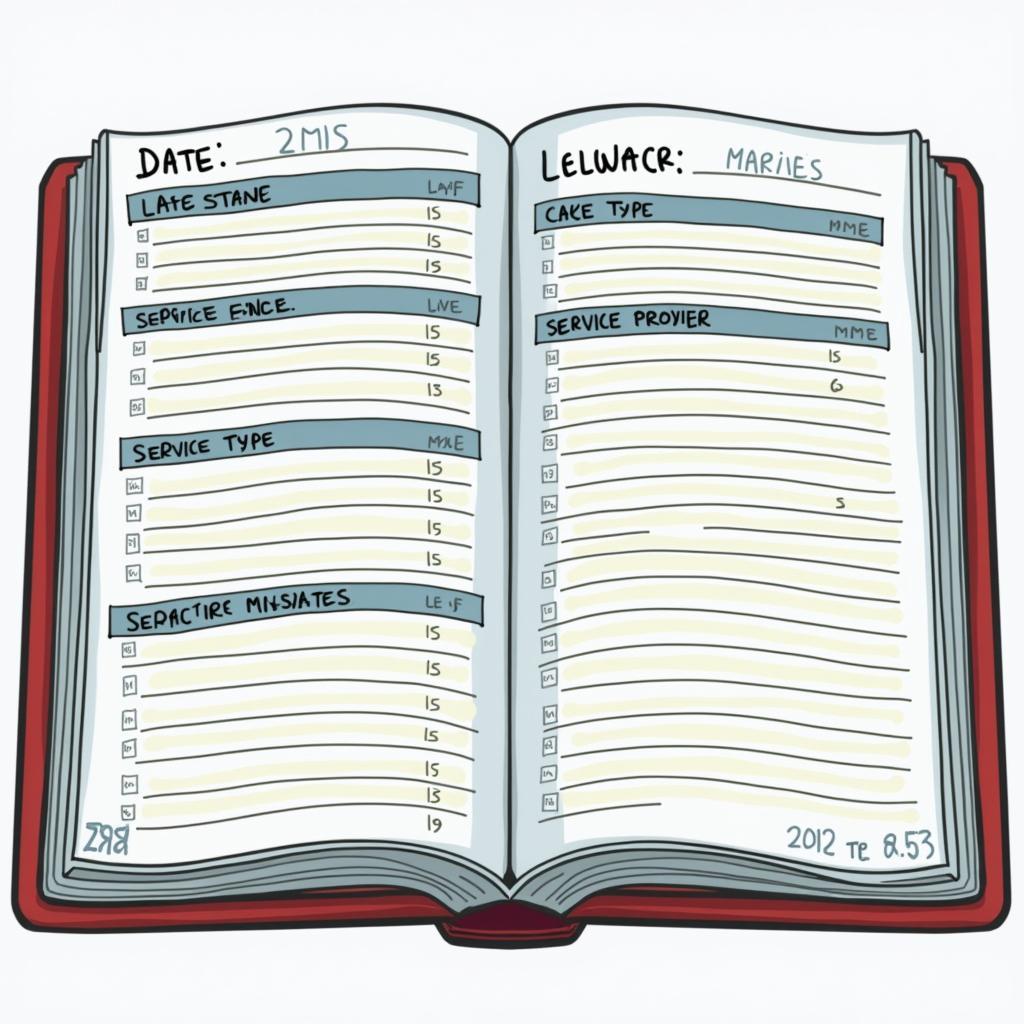 Essential Information in Car Log Book for Maintenance Tracking