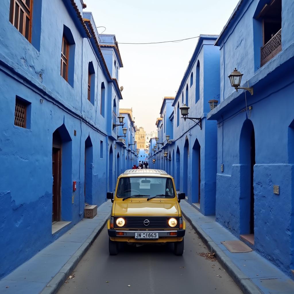 Exploring Jodhpur's Blue City with a rental car