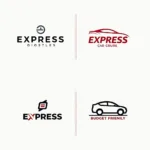 Express Car Service Logos for Different Target Audiences