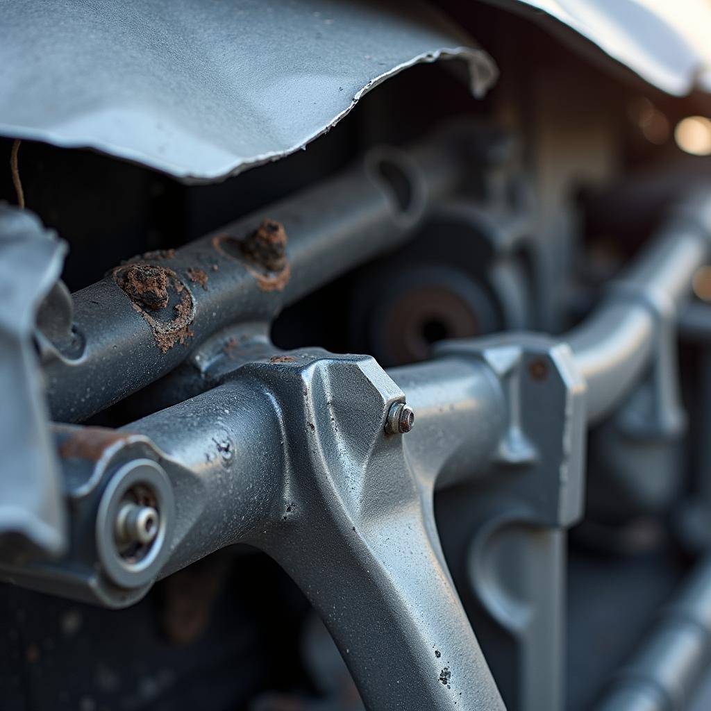 Car Frame Damage After a Collision