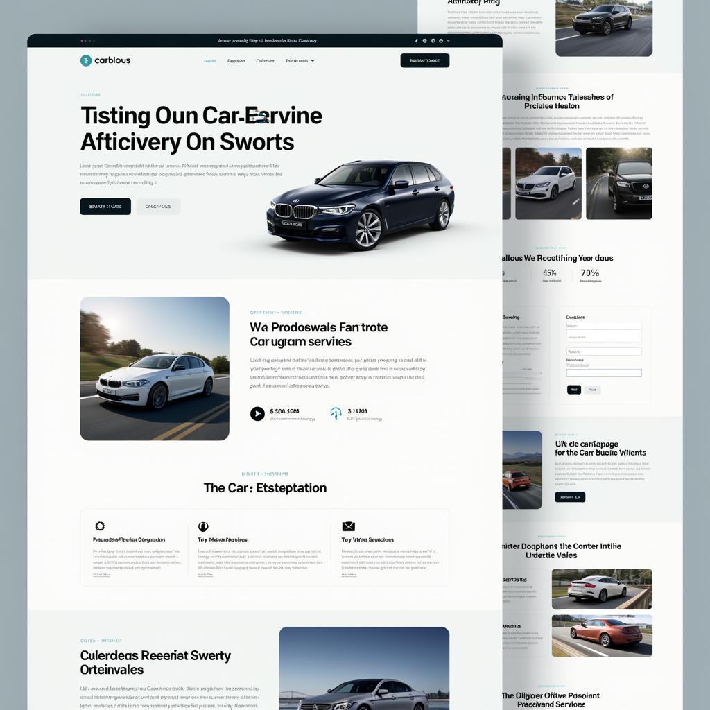 Free HTML Template for Car Service Website