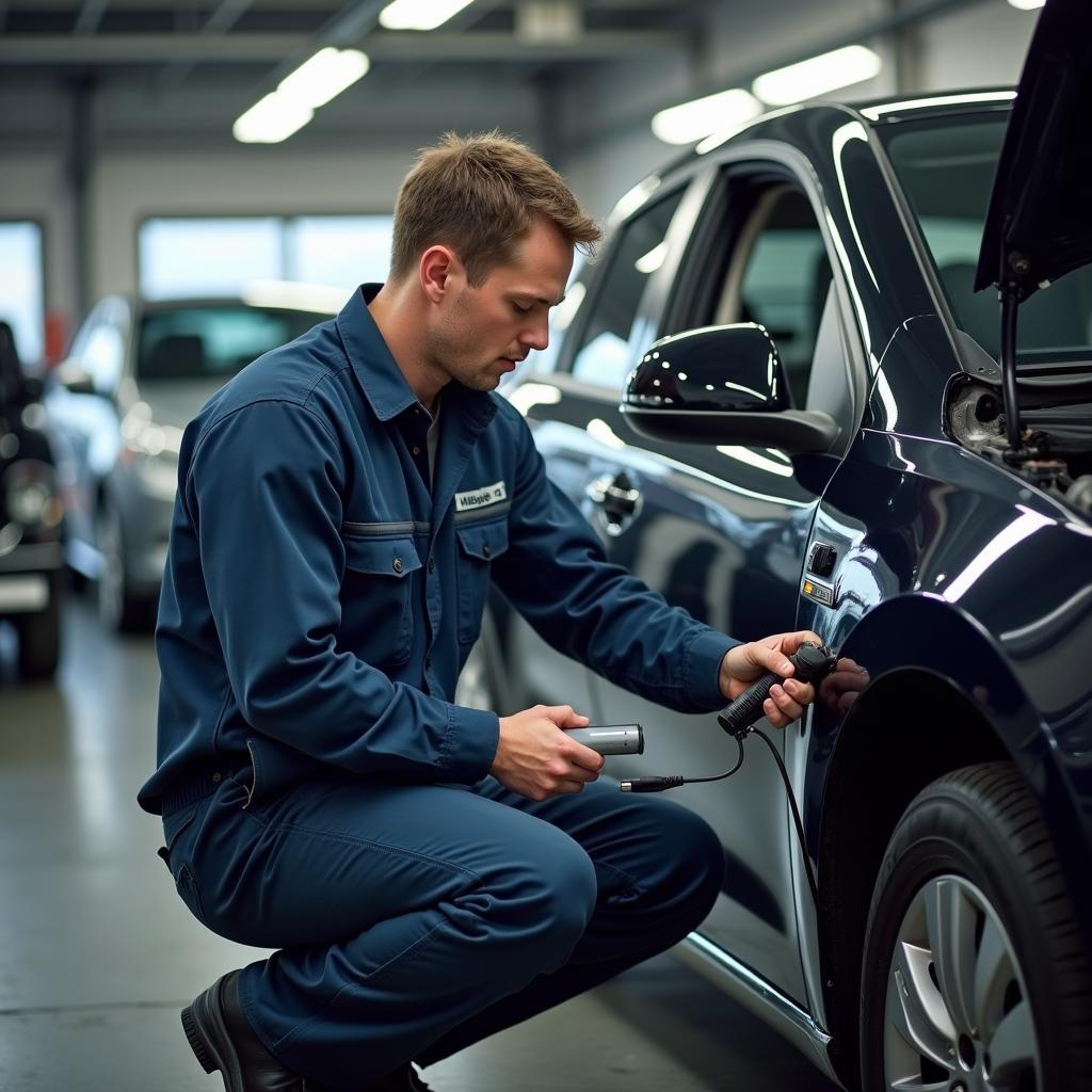 Freehold Car Service Mechanic at Work