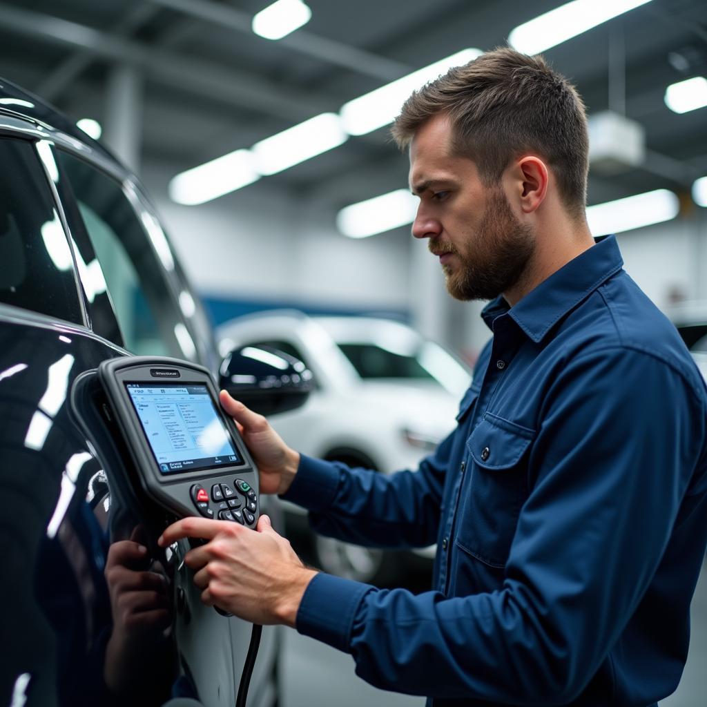 Modern Diagnostic Equipment in a Fremont Car Service Center