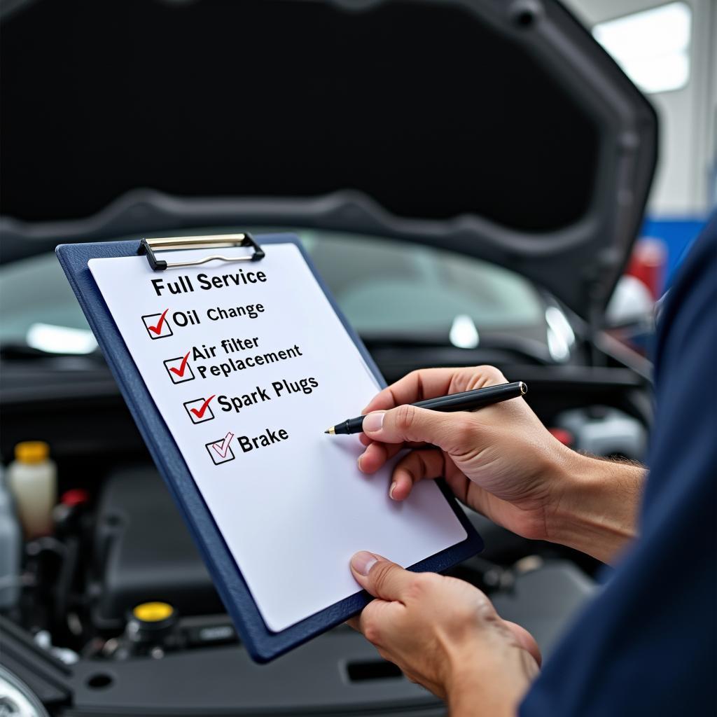 Full Car Service Checklist