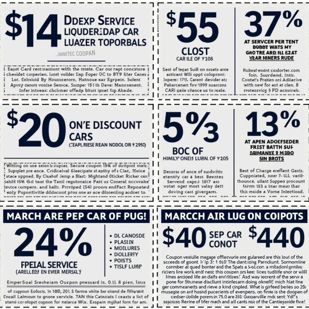 Types of Gainesville Car Service Coupons