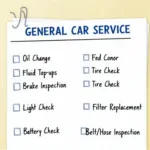 General Car Service Checklist