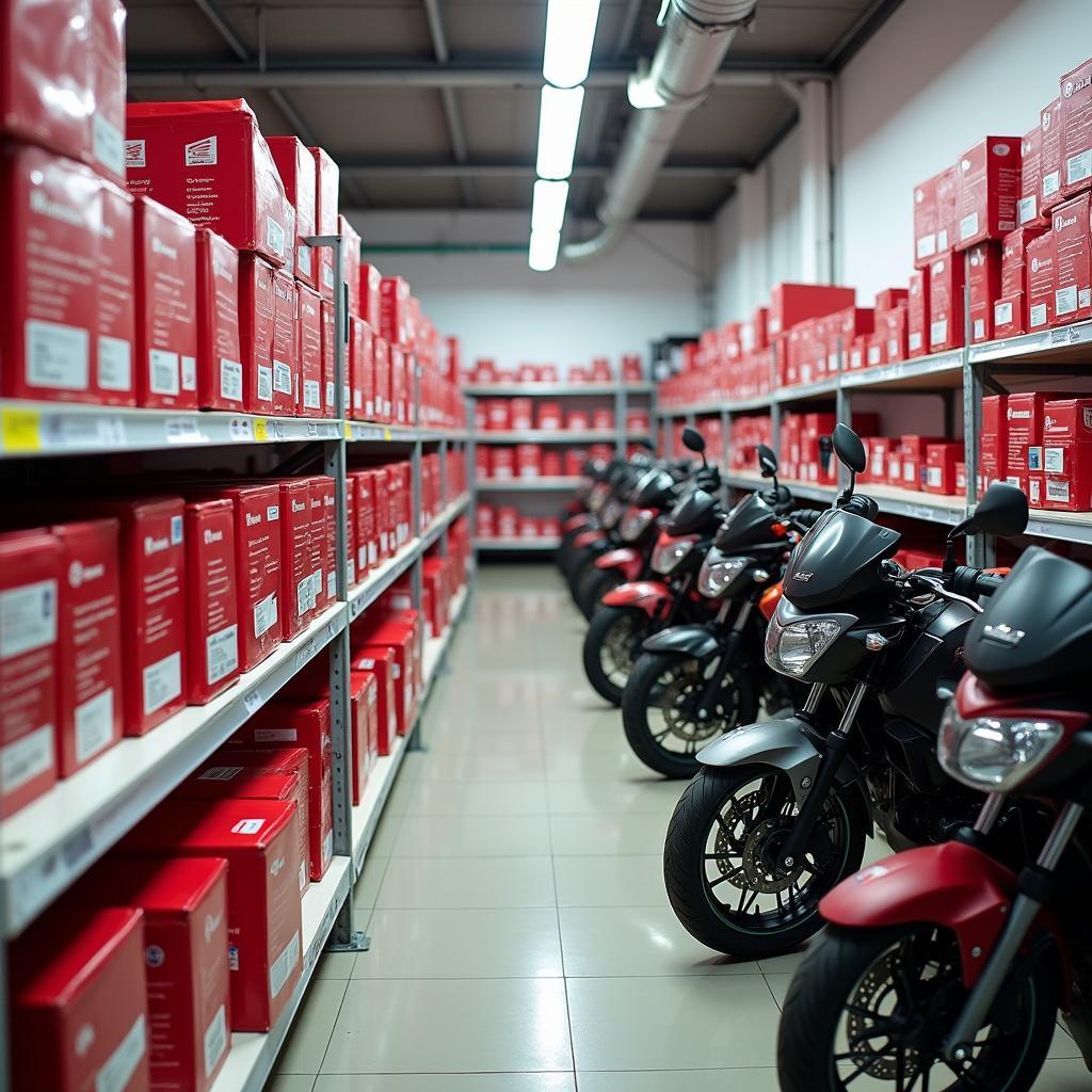 Genuine Honda Parts Inventory at a Service Center Near Kanakapura Road