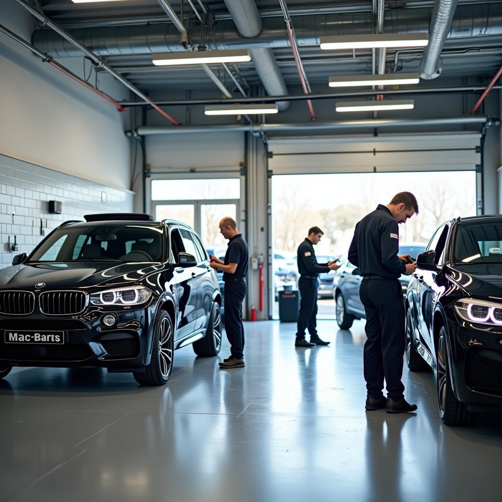 German Car Service Center Interior