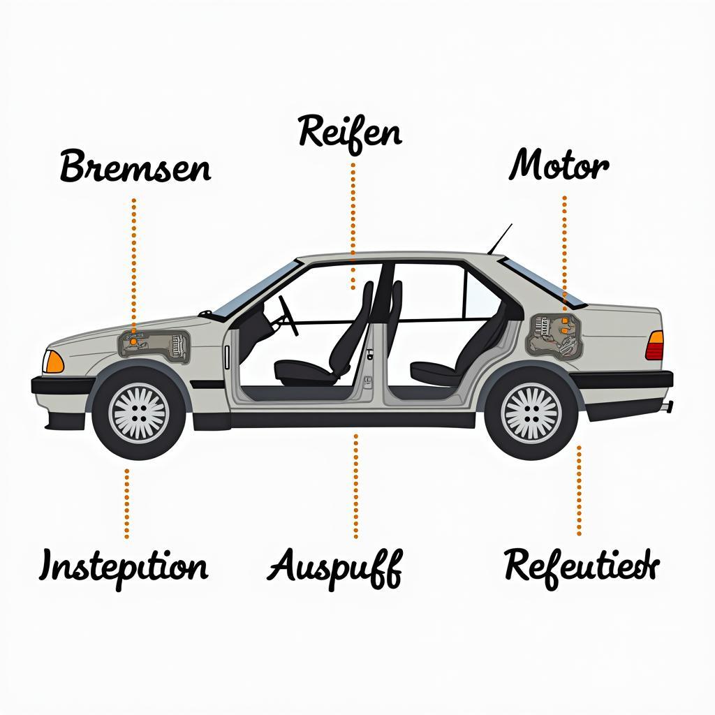 German Car Service Terminology: Common German Words for Car Parts and Services