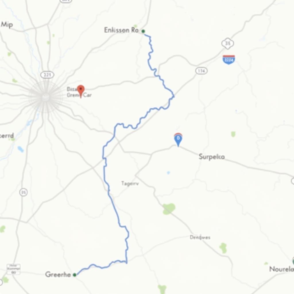 Map of Car Wash Locations in Greensboro NC