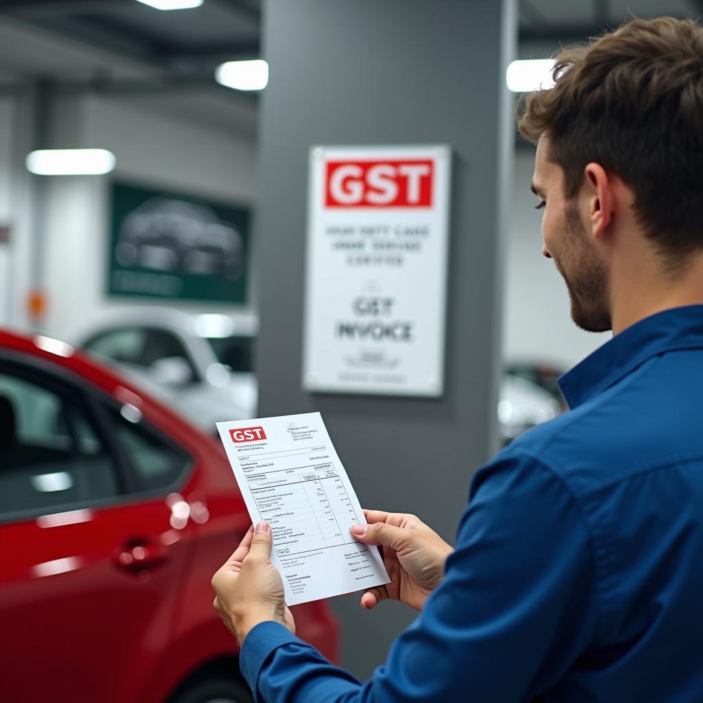 Verifying GST Compliance of a Car Service Center