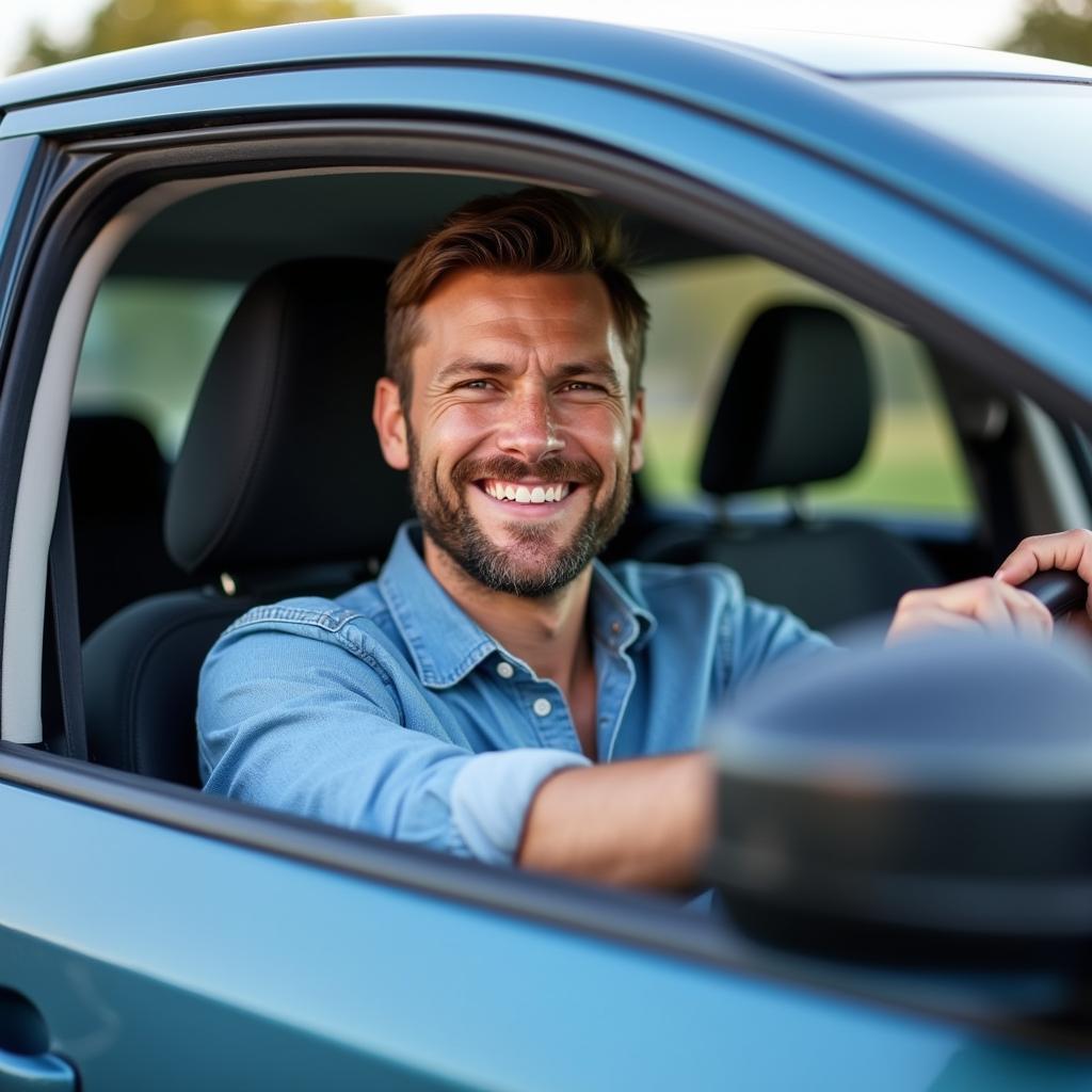 Happy Driver in Tardeo After Car Service