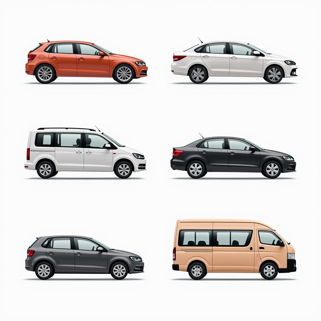 Different types of vehicles available for car service in Puri