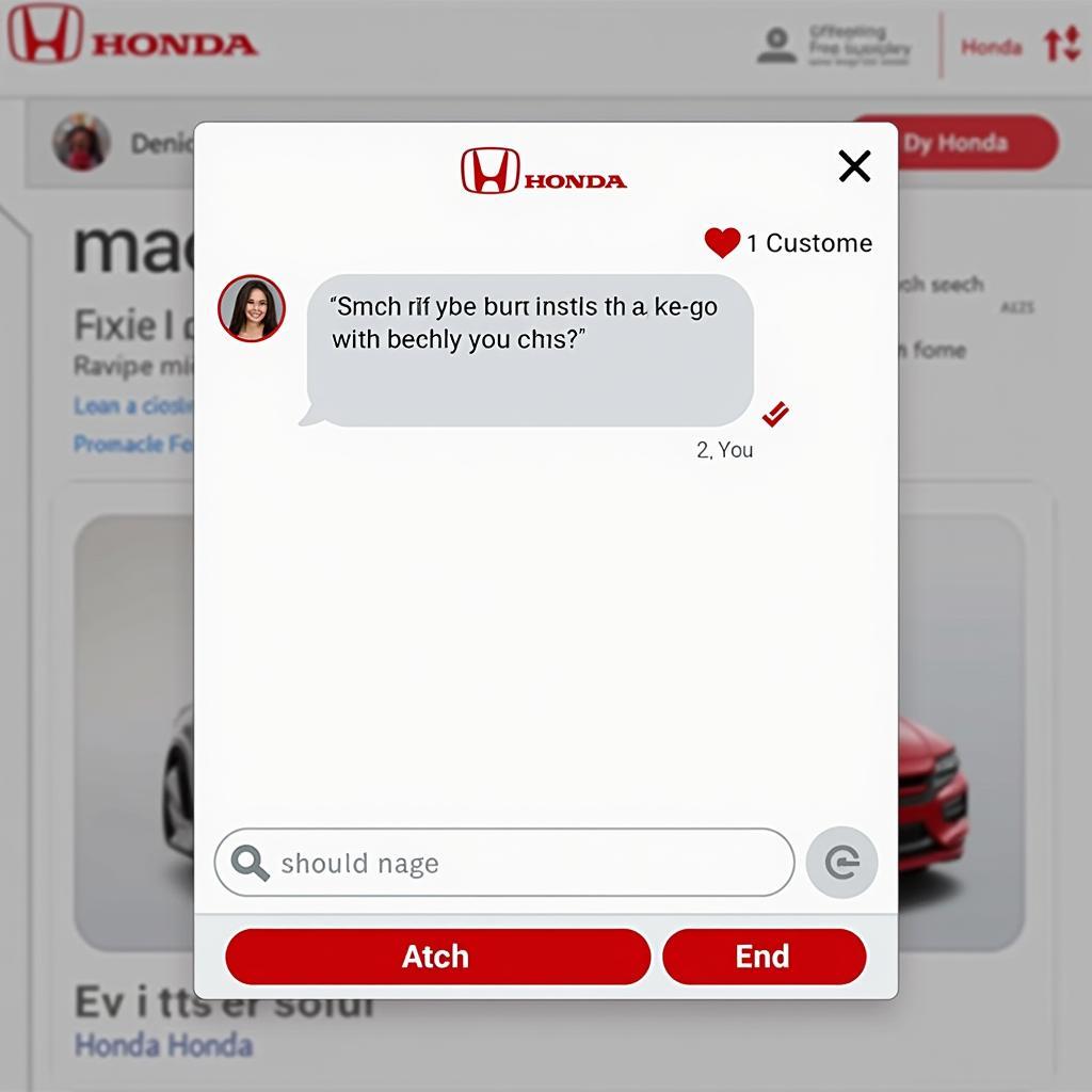 Honda Car Chat Service Screenshot