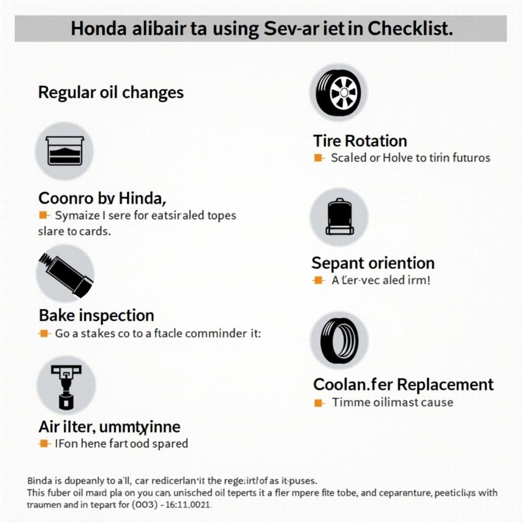 Honda Car Maintenance Checklist India