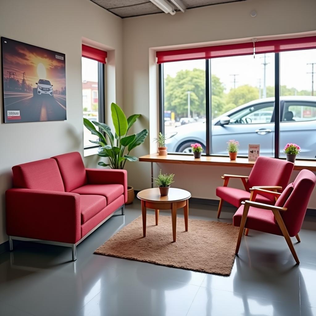 Comfortable Customer Waiting Area at Honda Car Service Bhubaneswar