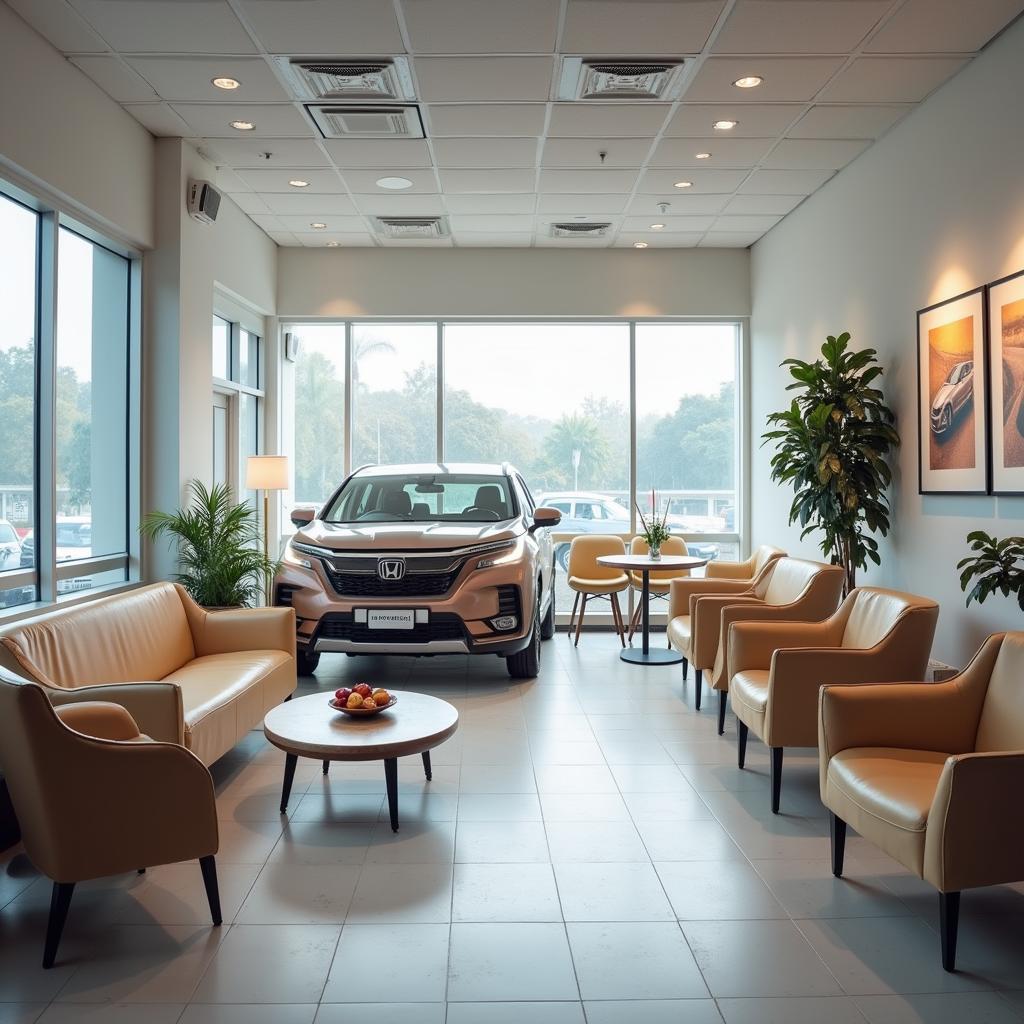 Comfortable Customer Waiting Area in Burdwan Honda Service Centre