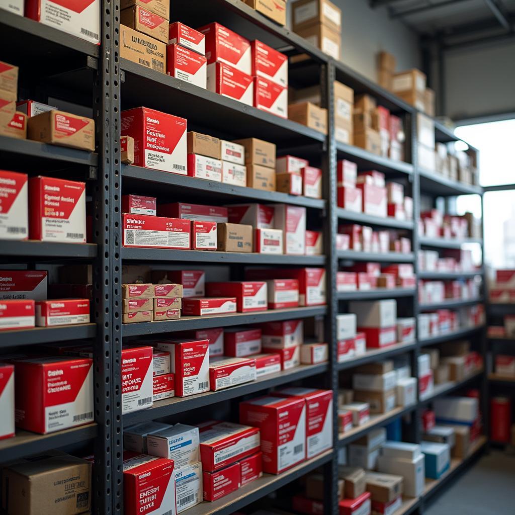 Genuine Honda Parts Displayed in a West Delhi Service Center