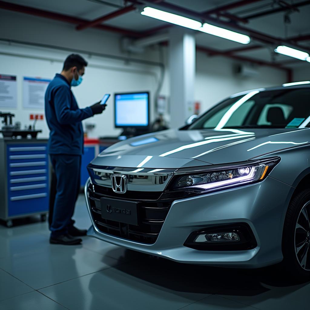 Honda Car Service in Kochi Using Diagnostic Equipment