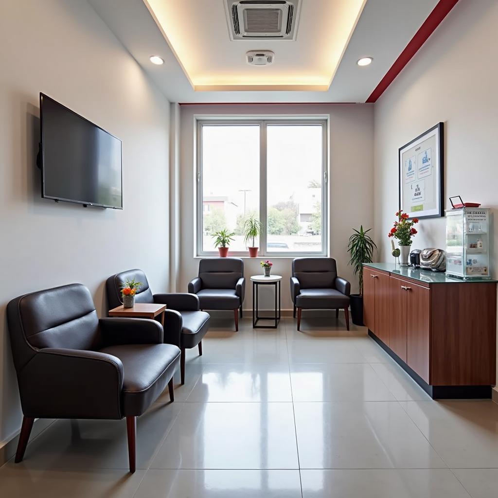 Comfortable Customer Waiting Area in a Honda Service Centre in Mira Road