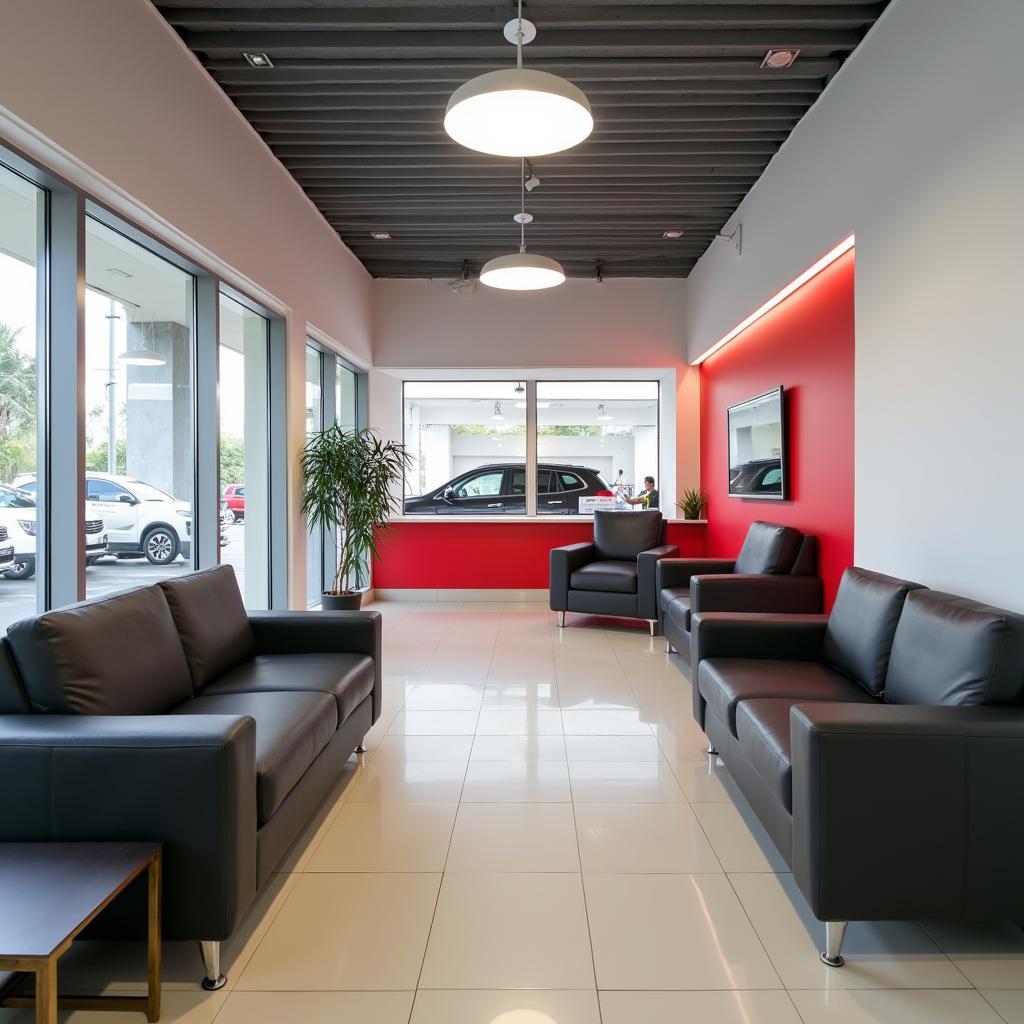 Comfortable Customer Waiting Area in Miyapur Honda Service Center