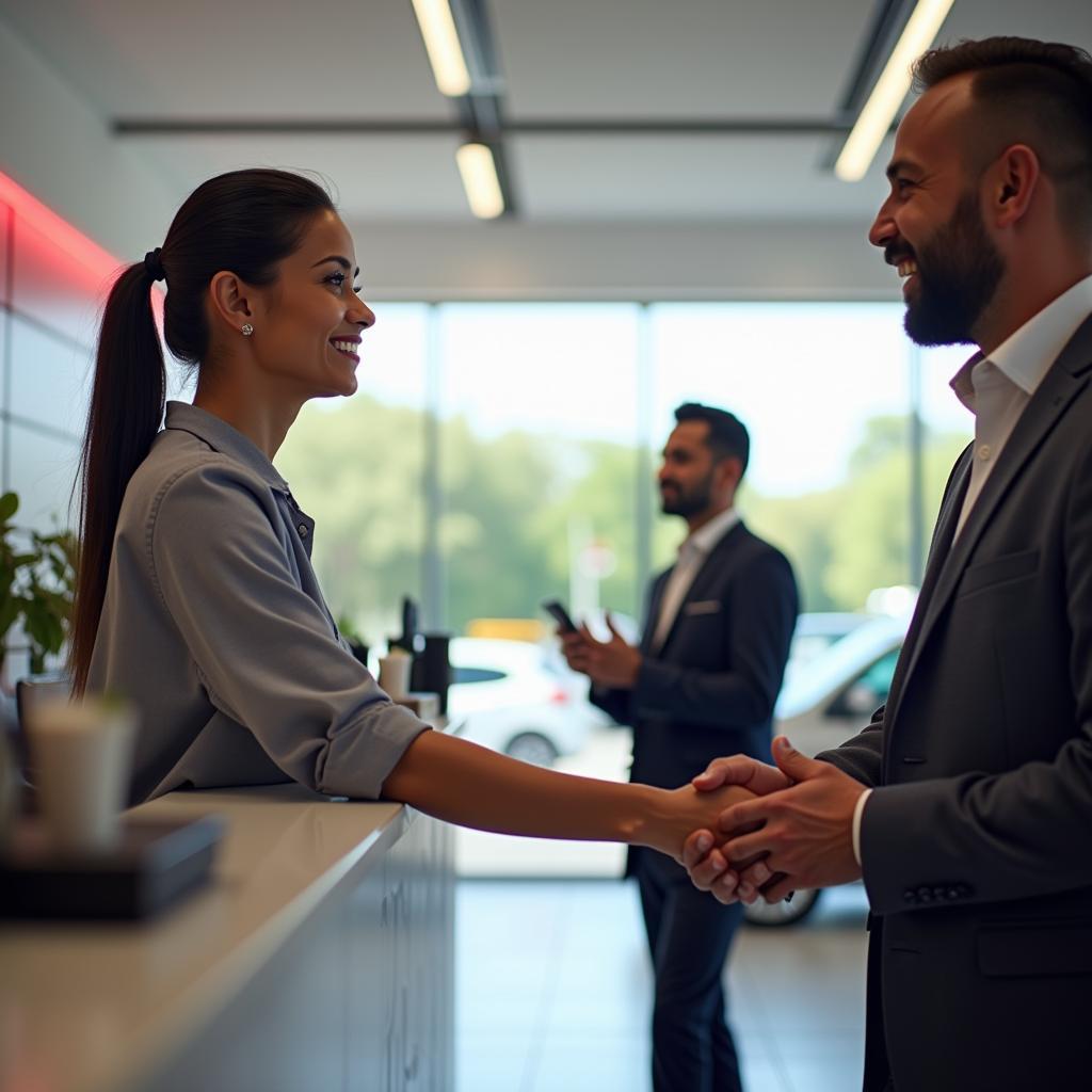 Friendly Reception at Honda Car Service Centre Punjab