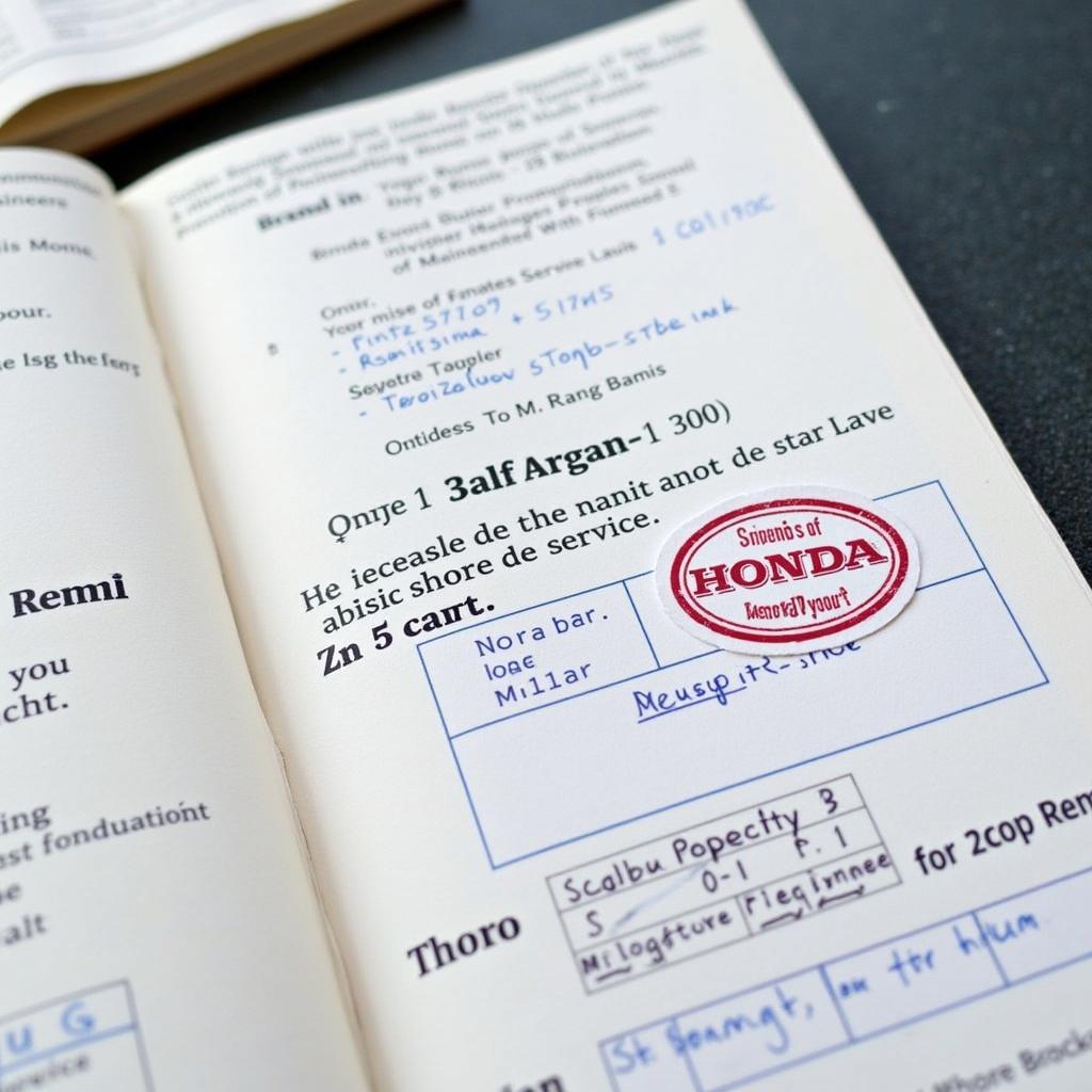 Honda Car Service Records Mhow