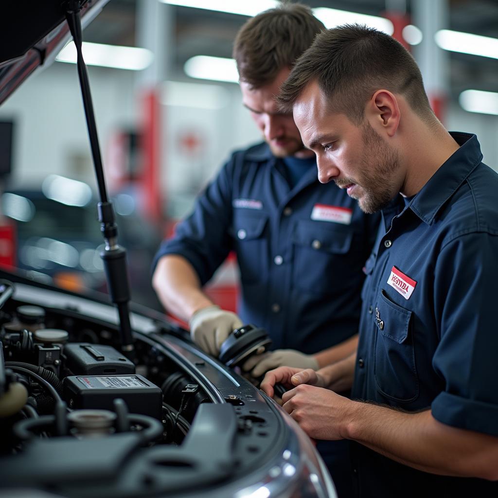 Certified Honda Technicians at Work in Thrissur