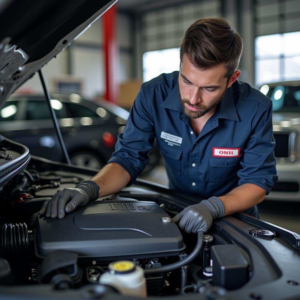 Honda Certified Technician Working