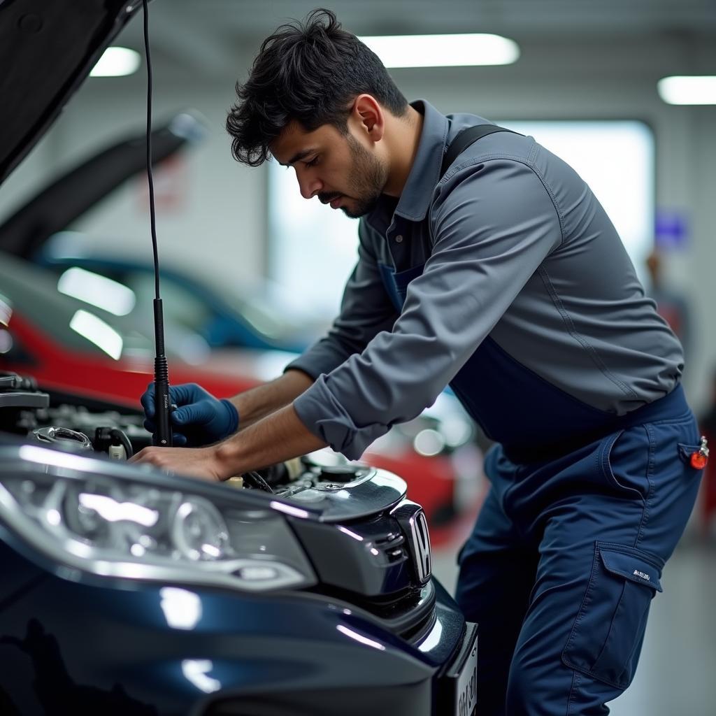 Honda Certified Technician at Work