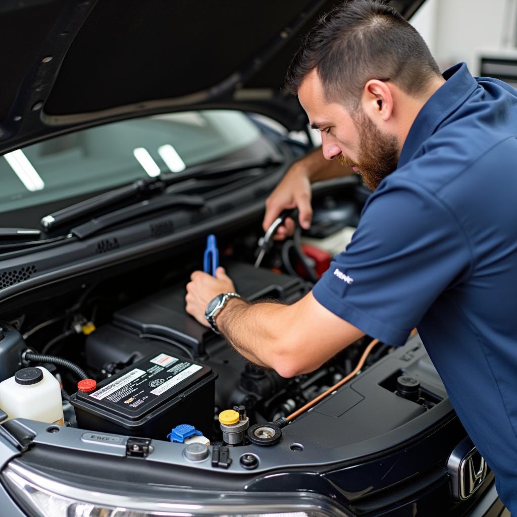 Honda City Engine Compartment Inspection