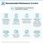 Honda Maintenance Schedule