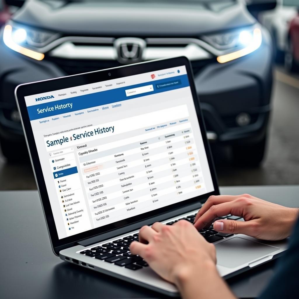 Accessing Honda Service History Online