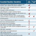 Honda Routine Maintenance Checklist