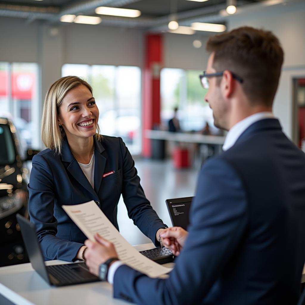 Customer Service Representative at a Honda Service Center